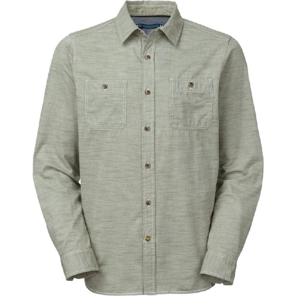 The North Face Montgomery Laurel Wreath Button Up Long Sleeve Shirt Green XL